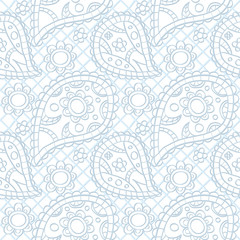 Seamless light paisley texture