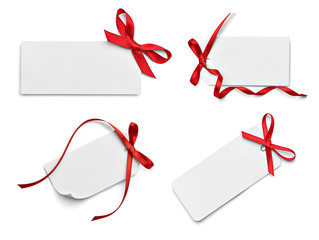 ribbon bow card note chirstmas celebration greeting