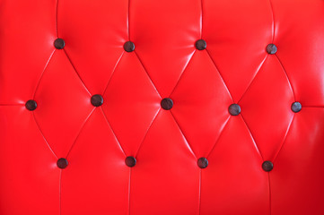 Red Leather Background