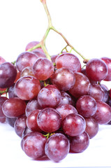 red grape isolated on white
