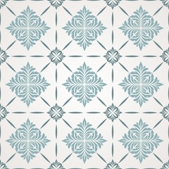 Seamless pattern with floral elements.