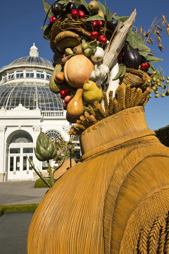 Greenhouse with Arcimboldo figure