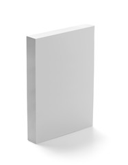 white box container template blank package