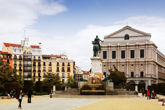 Plaza de Oriente  in Madrid