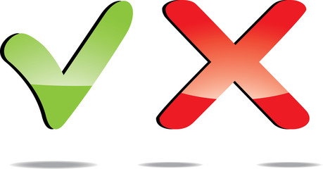 Icons confirmation and reject