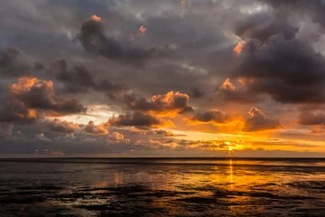 Foto op Canvas Sonnenuntergang Nordsee © Marcel Wenk