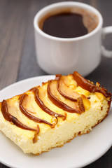 Pie made with fresh pears