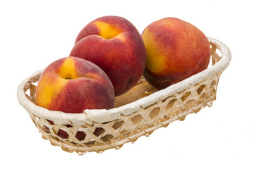Peaches in the bowl