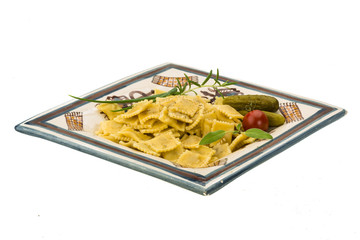 Ravioli with herbs