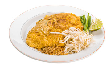 Thai omelette with shrimps