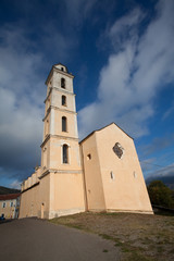 Fototapeta premium eglise corse (village de campile)