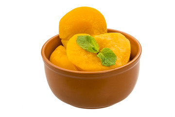 Marinated peaches