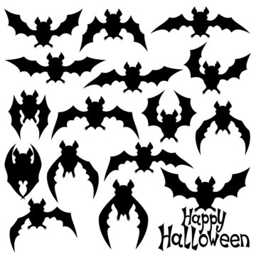 Bat silhouettes.