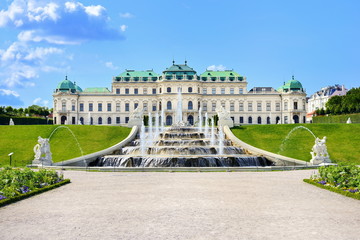 Schloss Belvedere - Wien - obrazy, fototapety, plakaty