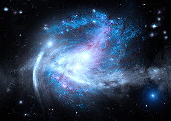 Fototapeta premium galaxy in a free space