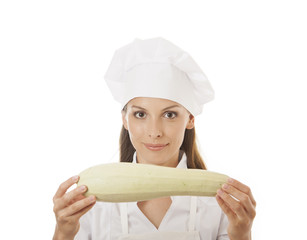 woman cook with marrow
