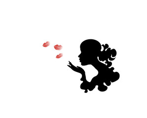 girl with a kiss