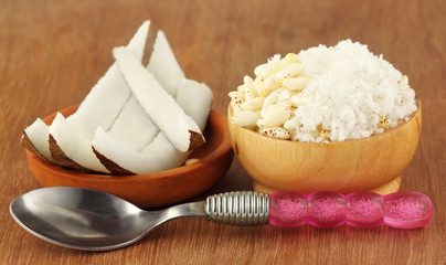 Puffed rice with coconut