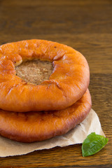 homemade open meat pies (belyashi)