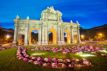 Foto op Plexiglas Puerta de Alcalá, Madrid, Spanje © beatrice prève