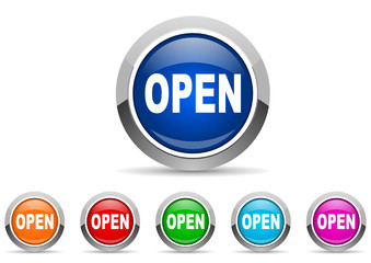 open icon vector set