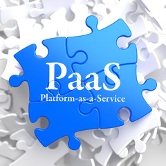 PAAS. Puzzle Information Technology Concept.