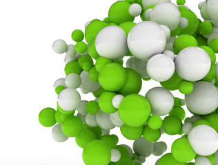 Cluster of 3d spheres