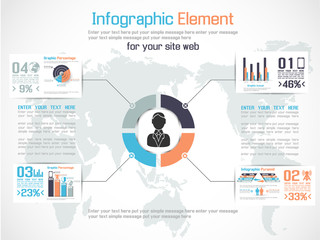INFOGRAPHIC MODERN PEOPLE BUSINESS ECONOMY NEW STYLE