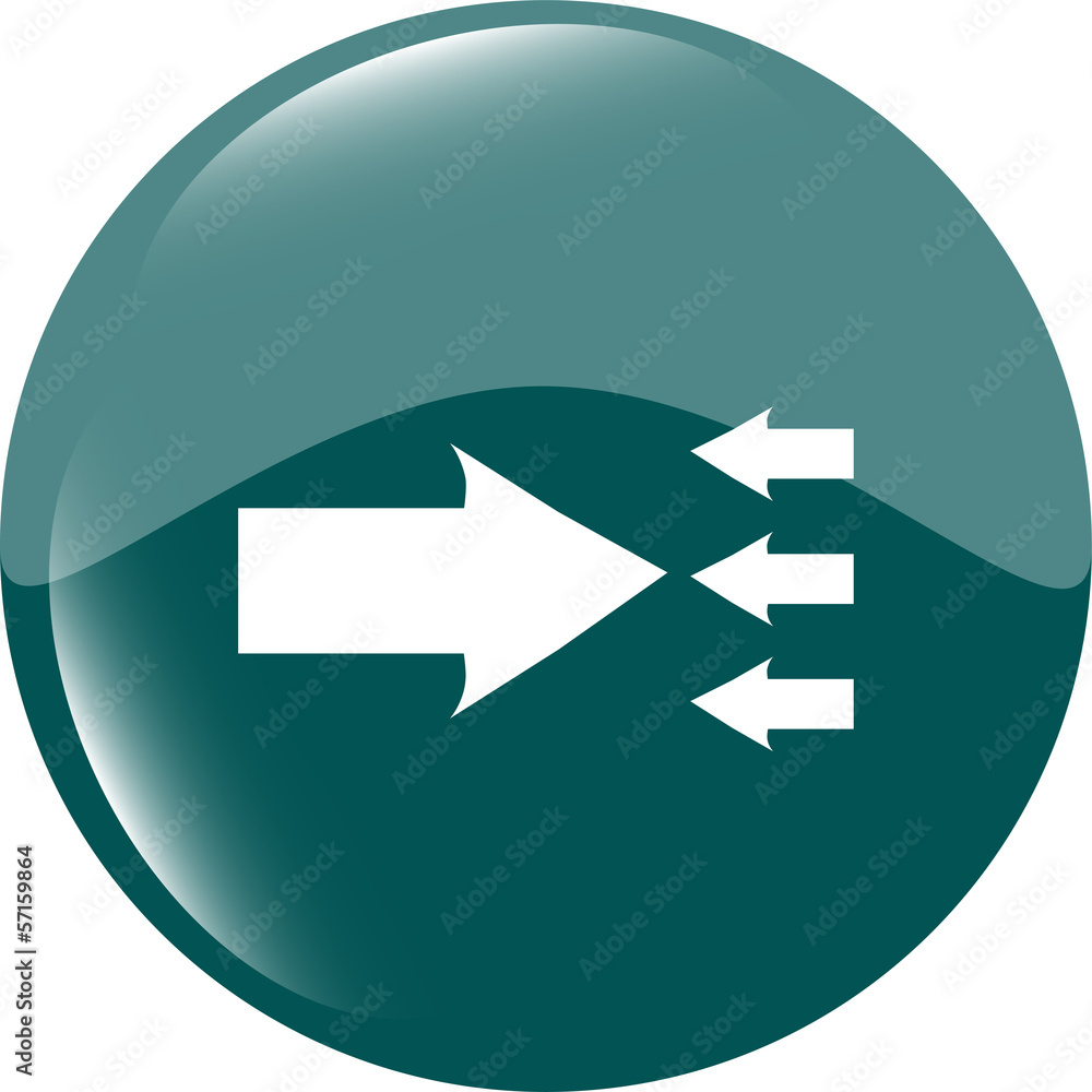 Poster arrow icon web button