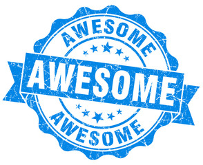 awesome blue grunge scratched vintage stamp