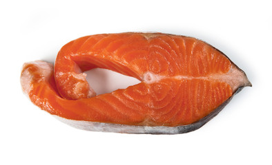 fresh red fish. salmon