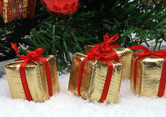 Christmas Tree and Gifts for Christmas cards