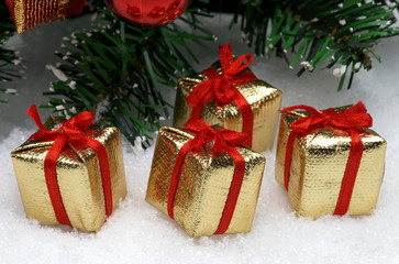 Christmas Tree and Gifts for Christmas cards