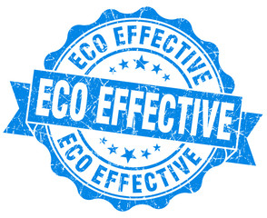 eco effective blue grunge vintage retro stamp