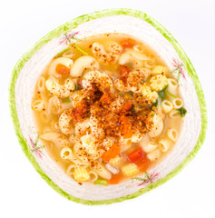 Spicy pasta soup