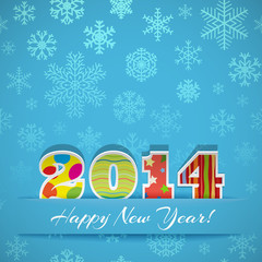 New year 2014 background