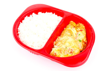Omelets shrimp