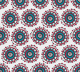 Fototapeta premium seamless hand drawn abstract doodle pattern