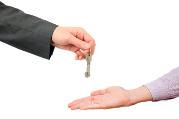 Handing of keys from one man to other