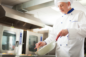 Chef cooking a recipe