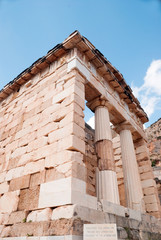 Treasure of the Athenians at Delphi oracle archaeological site i