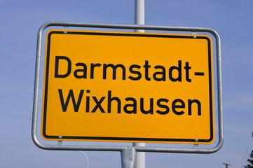 Darmstadt Wixhausen Ortsschild
