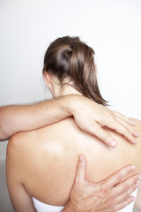Naklejka premium spine masage