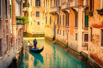 Foto auf Alu-Dibond Kanal in Venedig © sborisov
