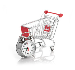 Buying time concept with clock