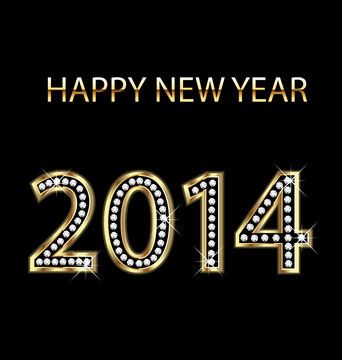 2014 Happy New Year vector