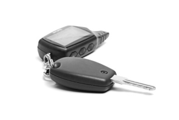 remote car key isolated on white background