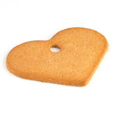 Christmas decoration: heart shaped gingerbread