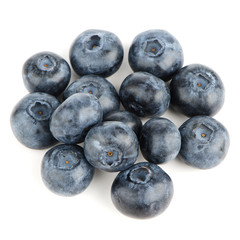 Group of fresh blueberries