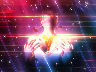 Dancing girl illustration